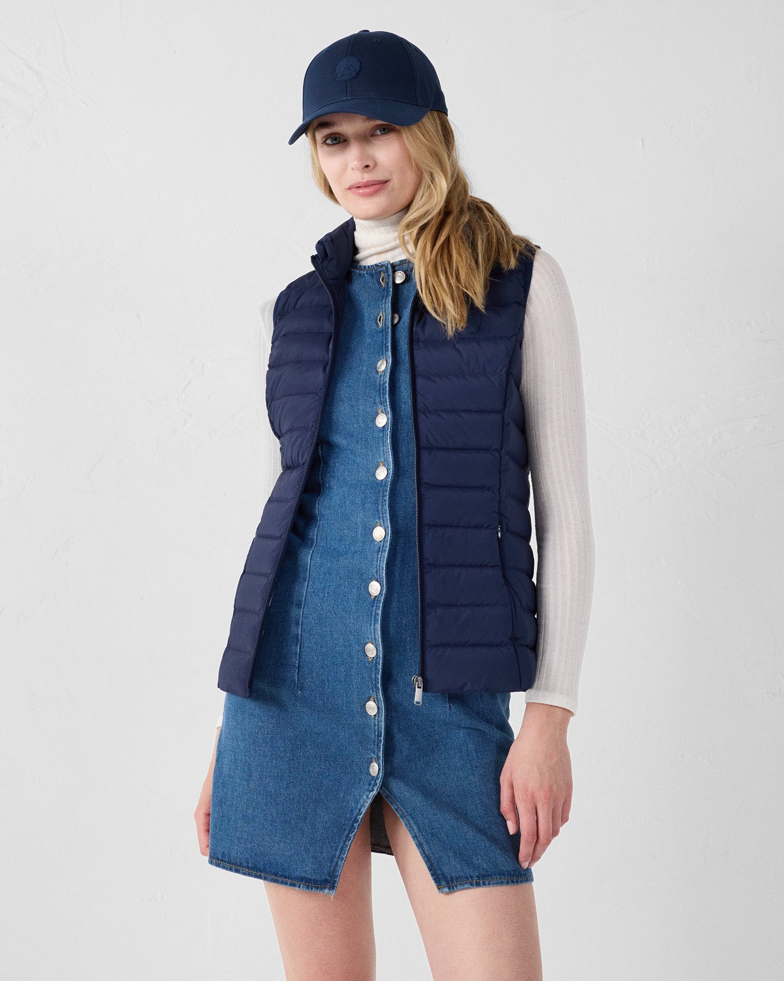 Doudoune sans manches stretch Marine Grenada