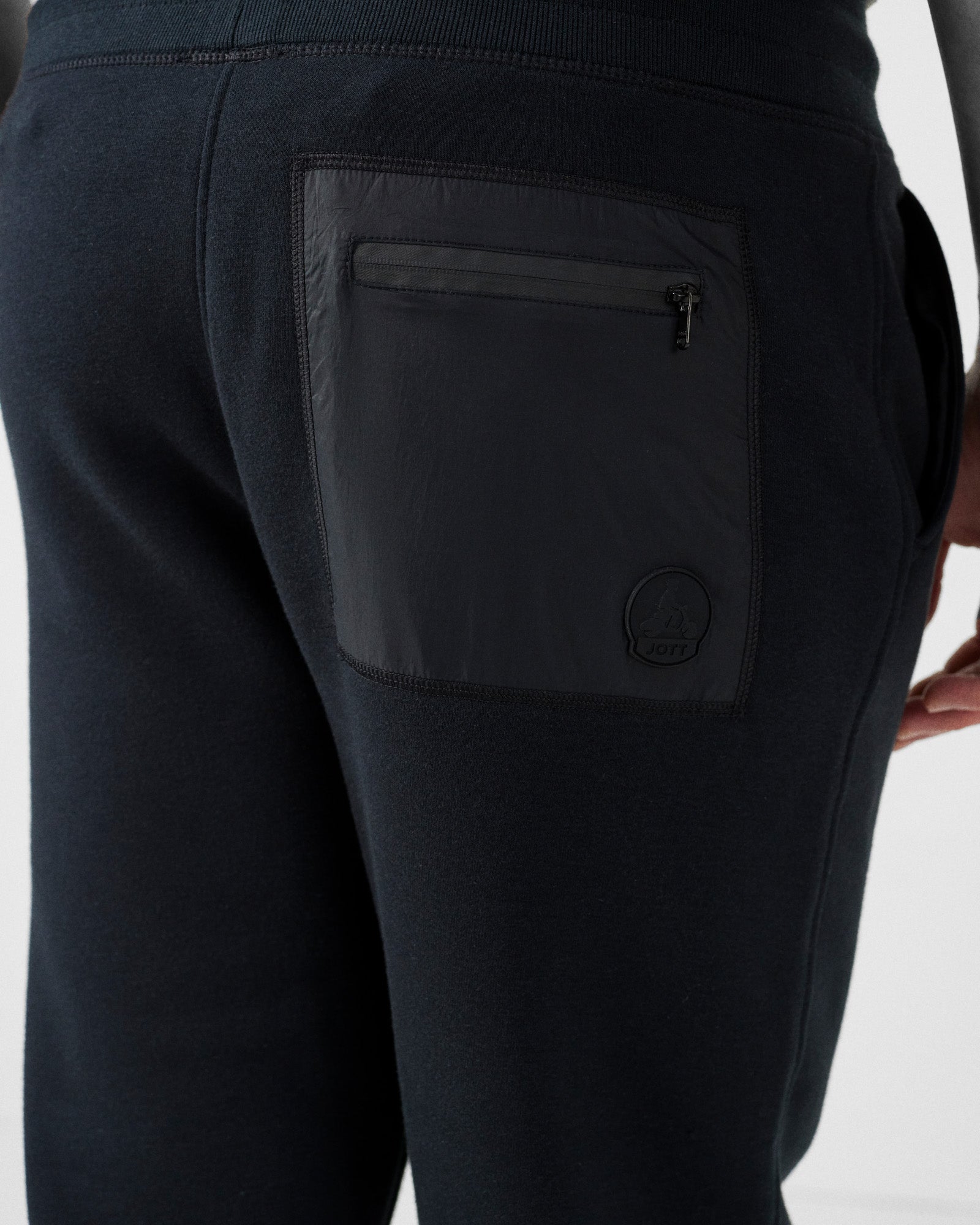 Pantalon de sport en coton Noir Achille