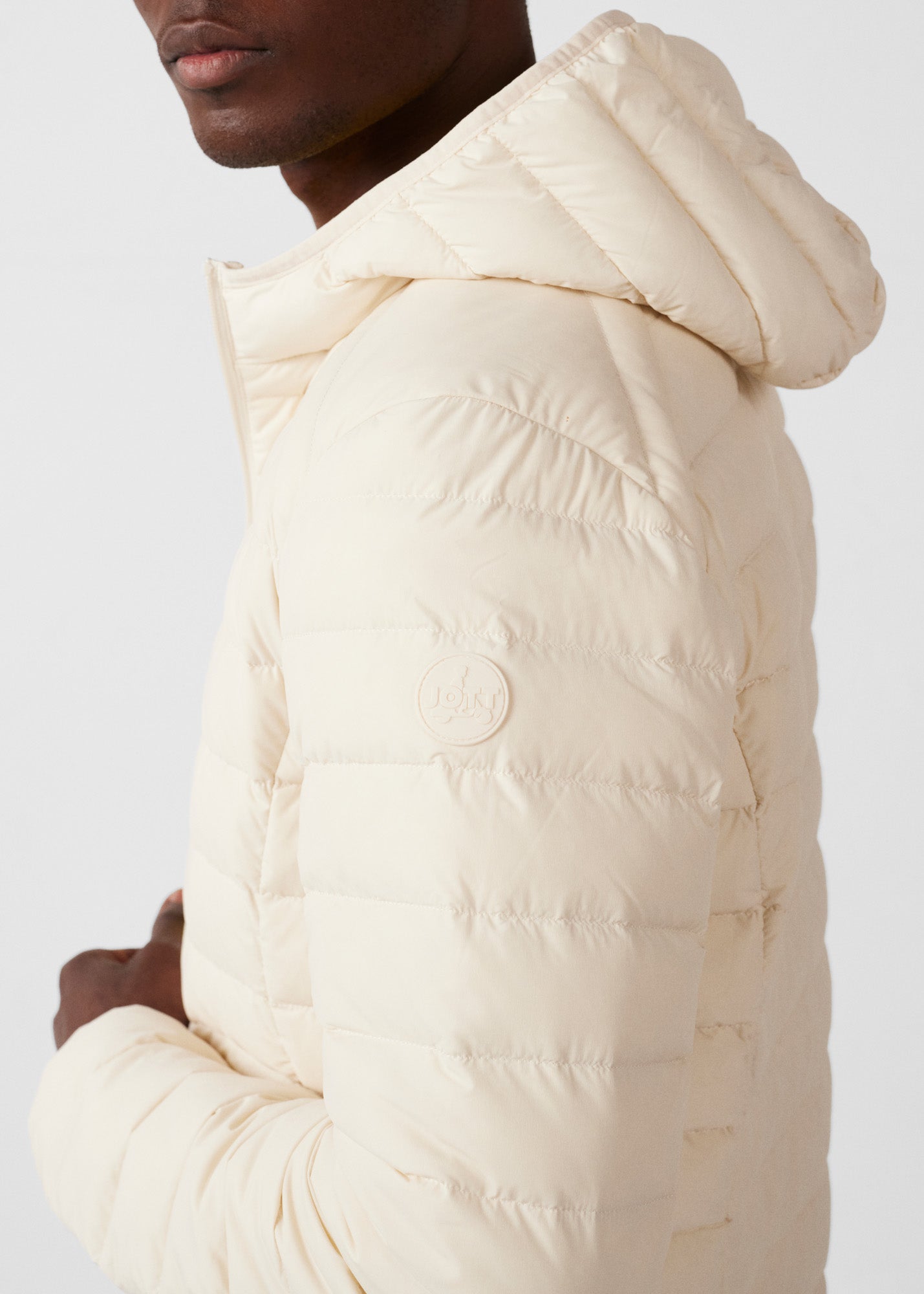 Doudoune légère stretch à capuche Naturel Frantz