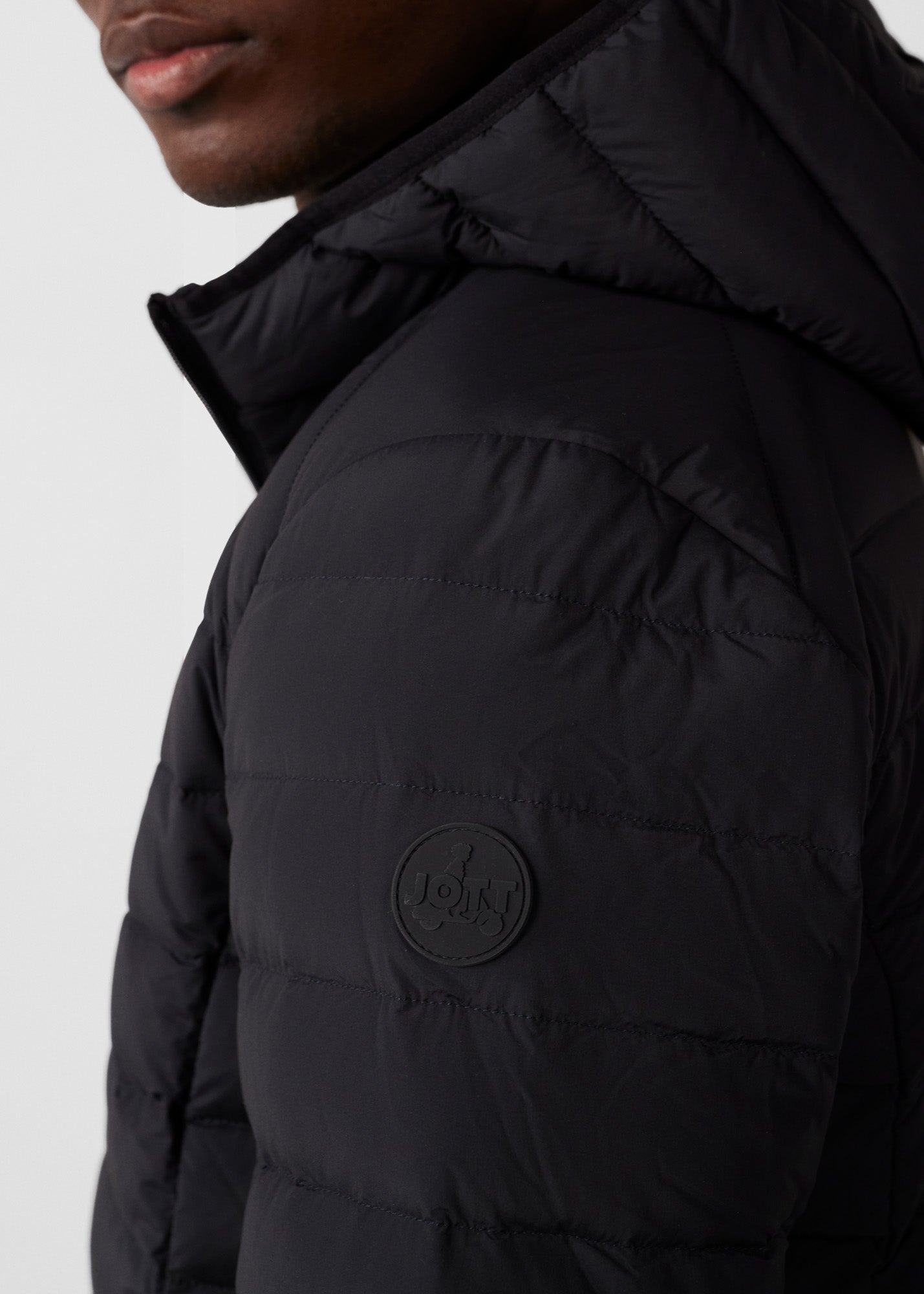 Doudoune légère stretch à capuche Noir Frantz