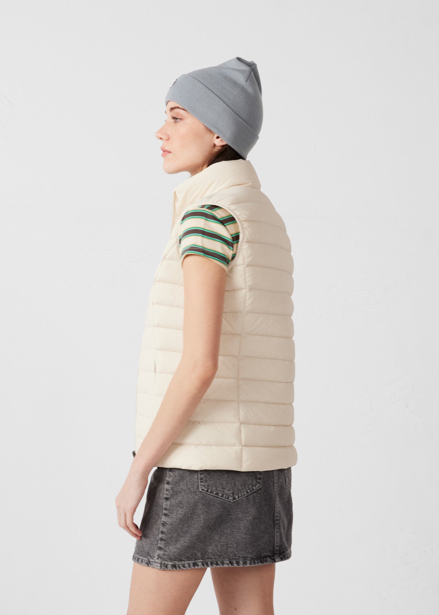 Doudoune sans manches stretch Naturel Grenada