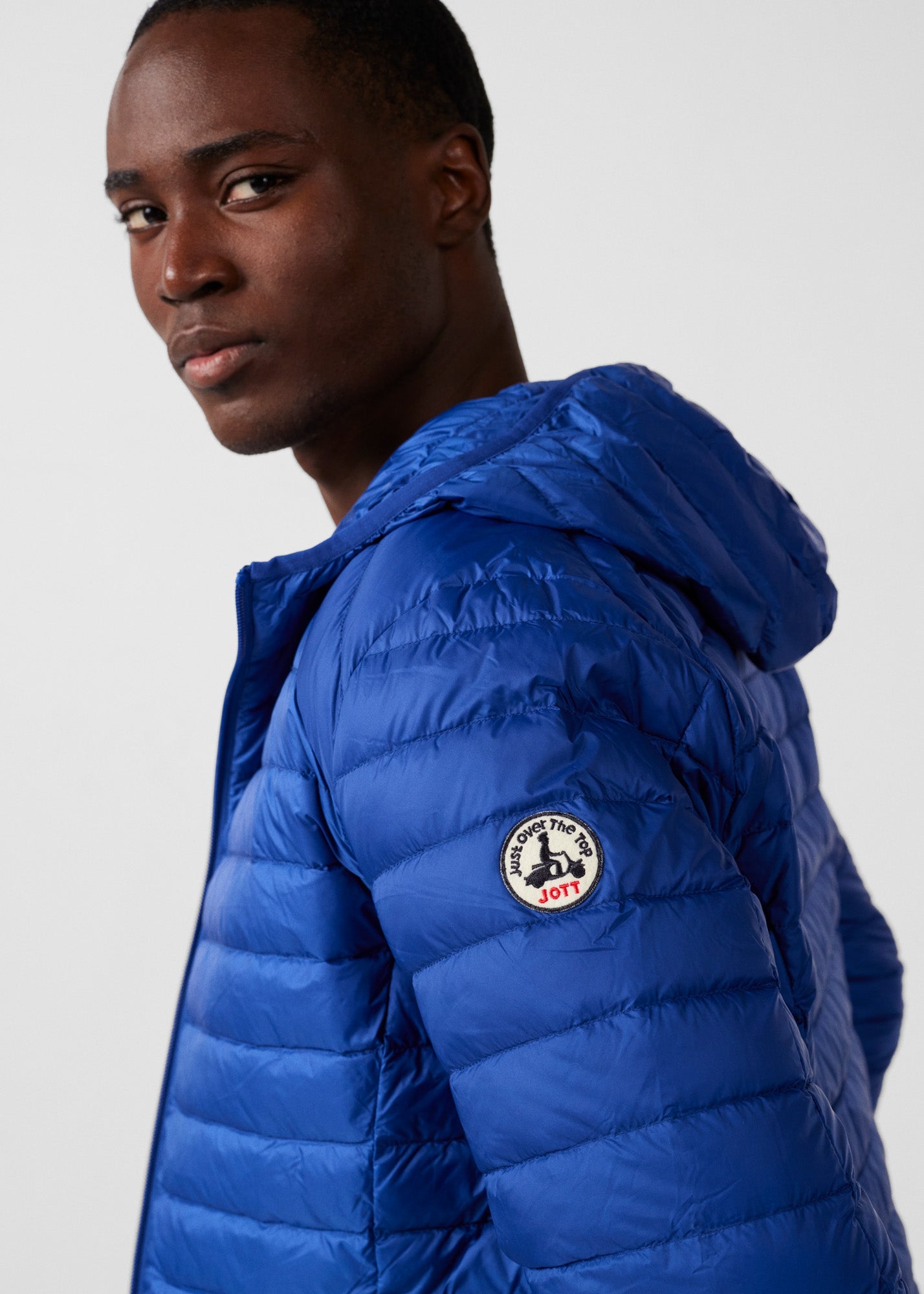 Doudoune légère à capuche Bleu cobalt Nico