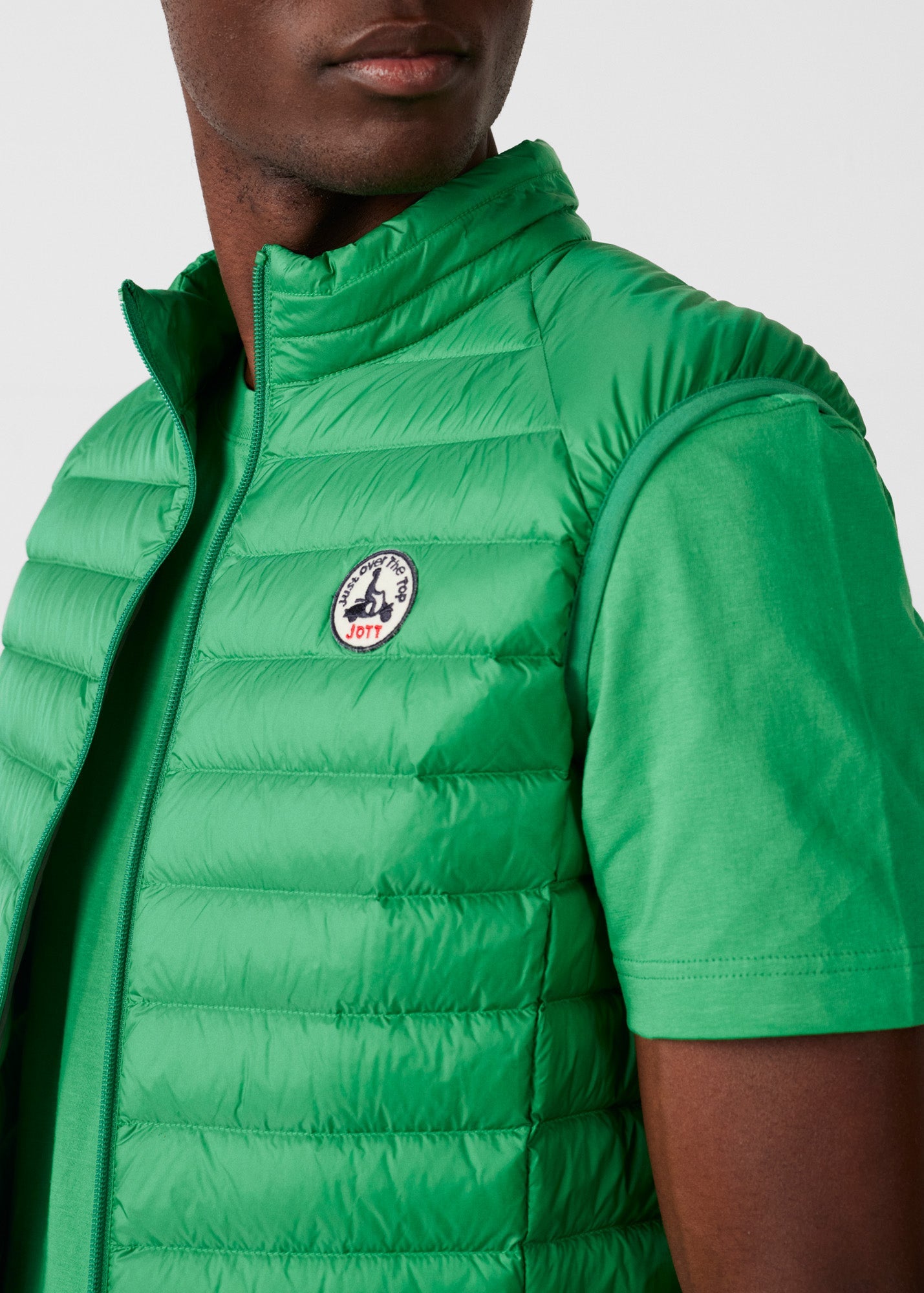 Doudoune sans manches Vert tropical Tom