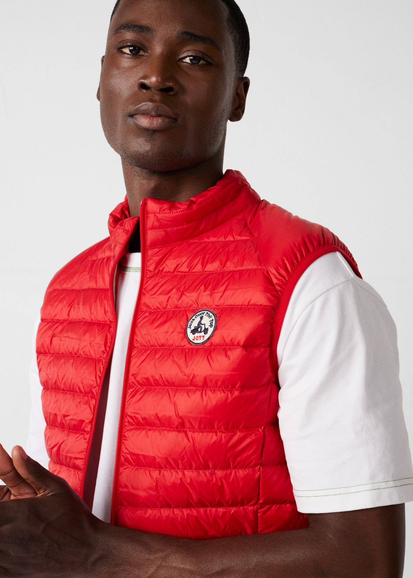 Doudoune sans manches Rouge carmin Tom