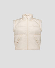 Doudoune courte oversize sans manches Naturel Lyna