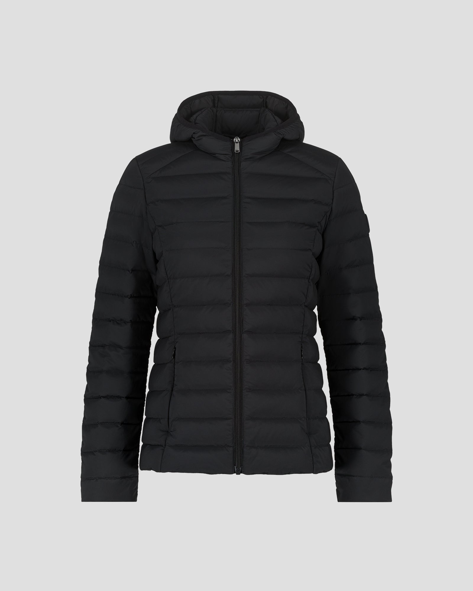 Doudoune à capuche stretch légère Noir Salma