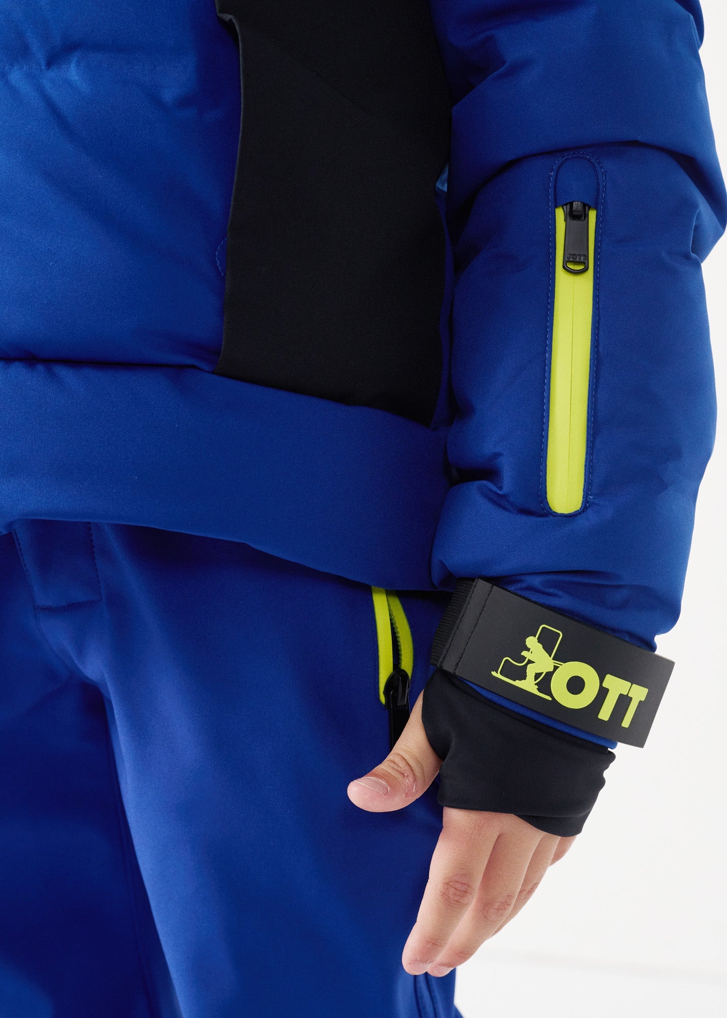 Doudoune ski enfant Grand froid Bleu cobalt Cembros