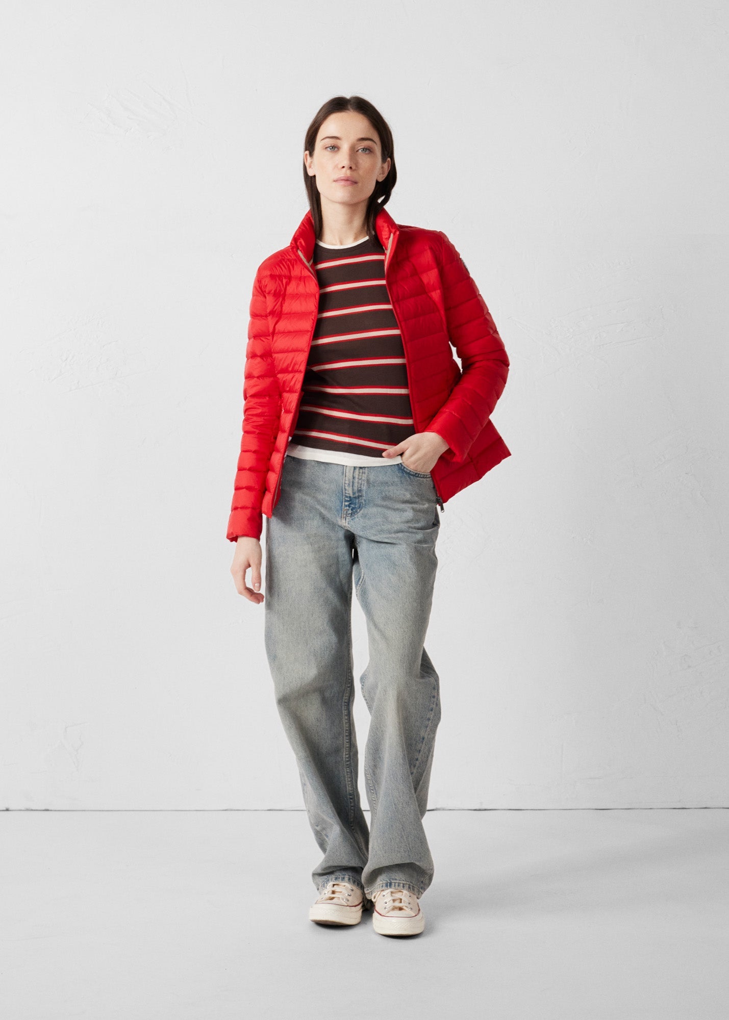 Doudoune légère Rouge carmin Cha