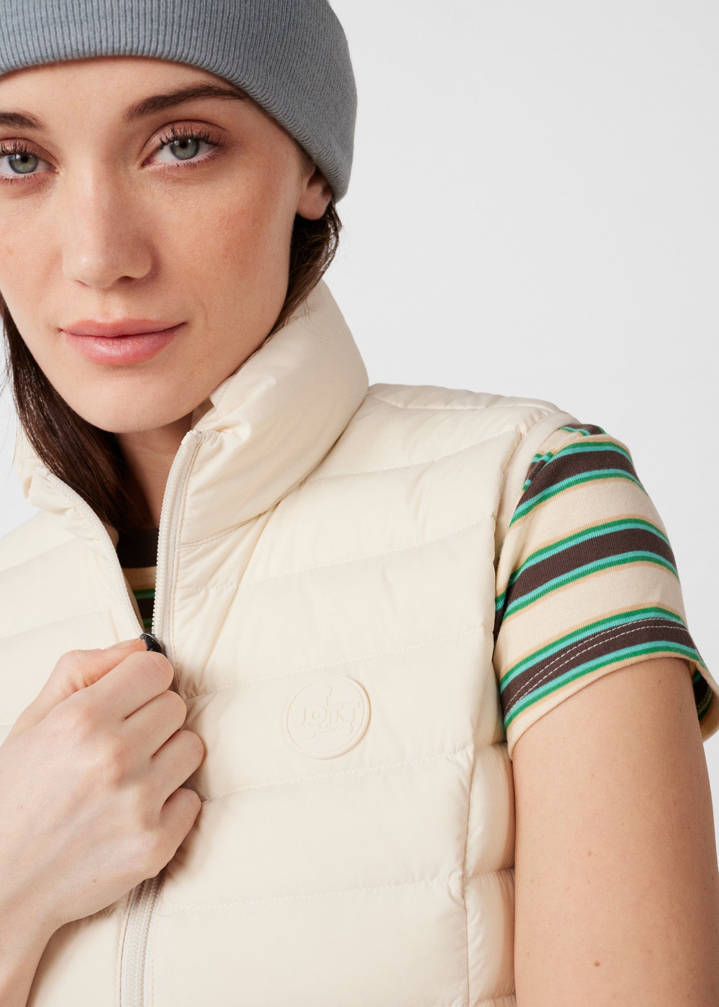 Doudoune sans manches stretch Naturel Grenada