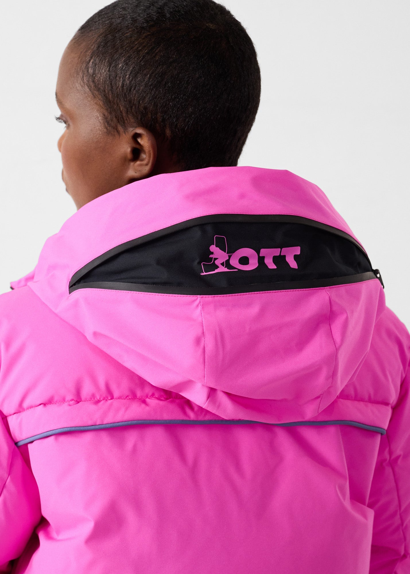 Doudoune ski Grand froid Rose électrique Soldanelle