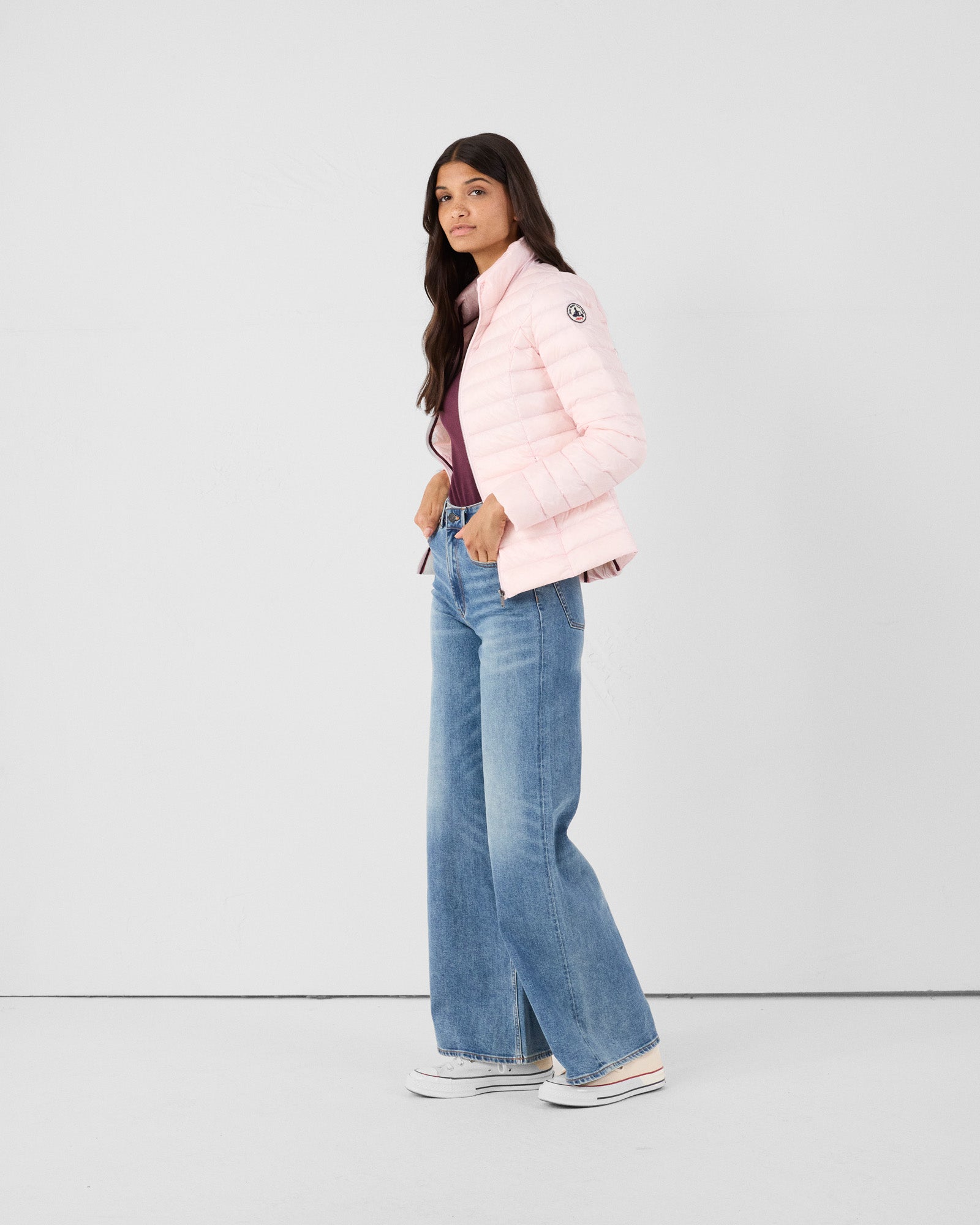 Doudoune légère Rose pétale Cha