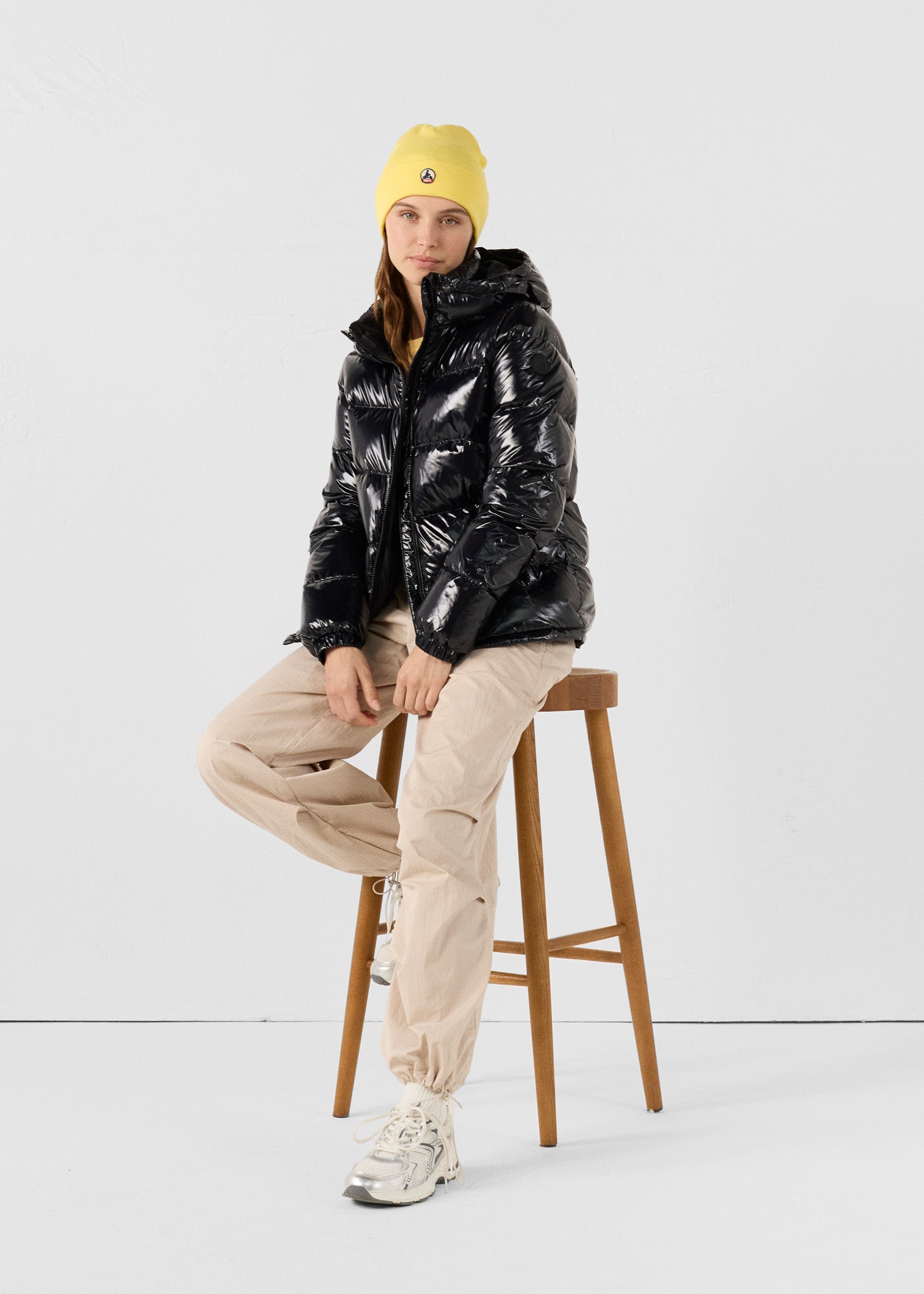 Doudoune Grand Froid esprit puffer Noir Prague laquée