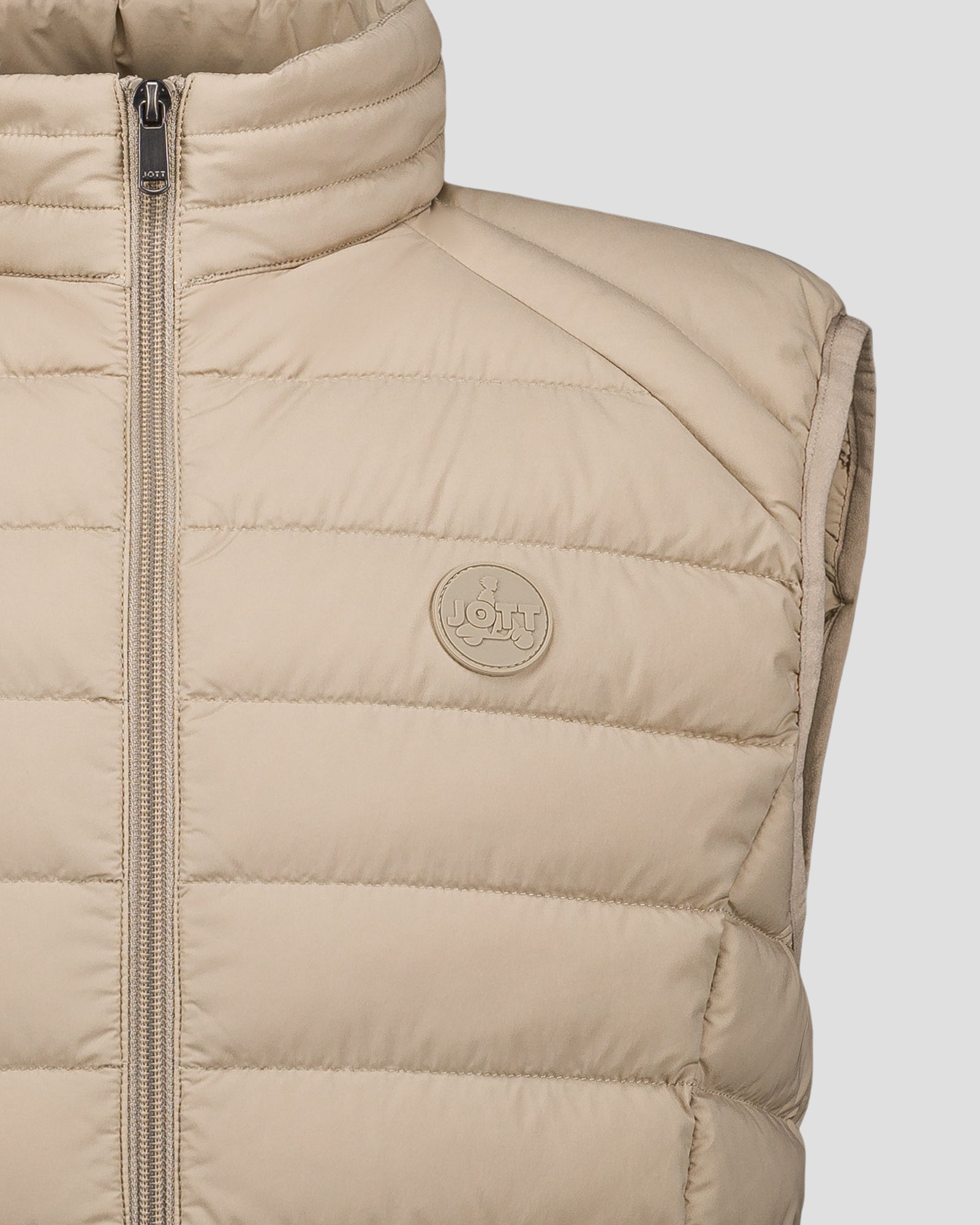 Doudoune sans manches stretch Beige Arafo