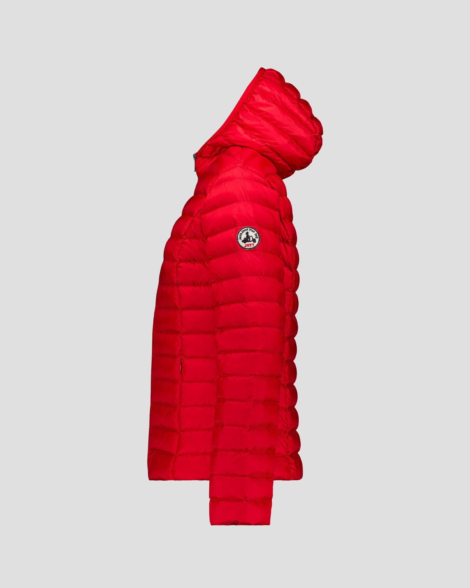 Doudoune légère à capuche Rouge carmin Cloe