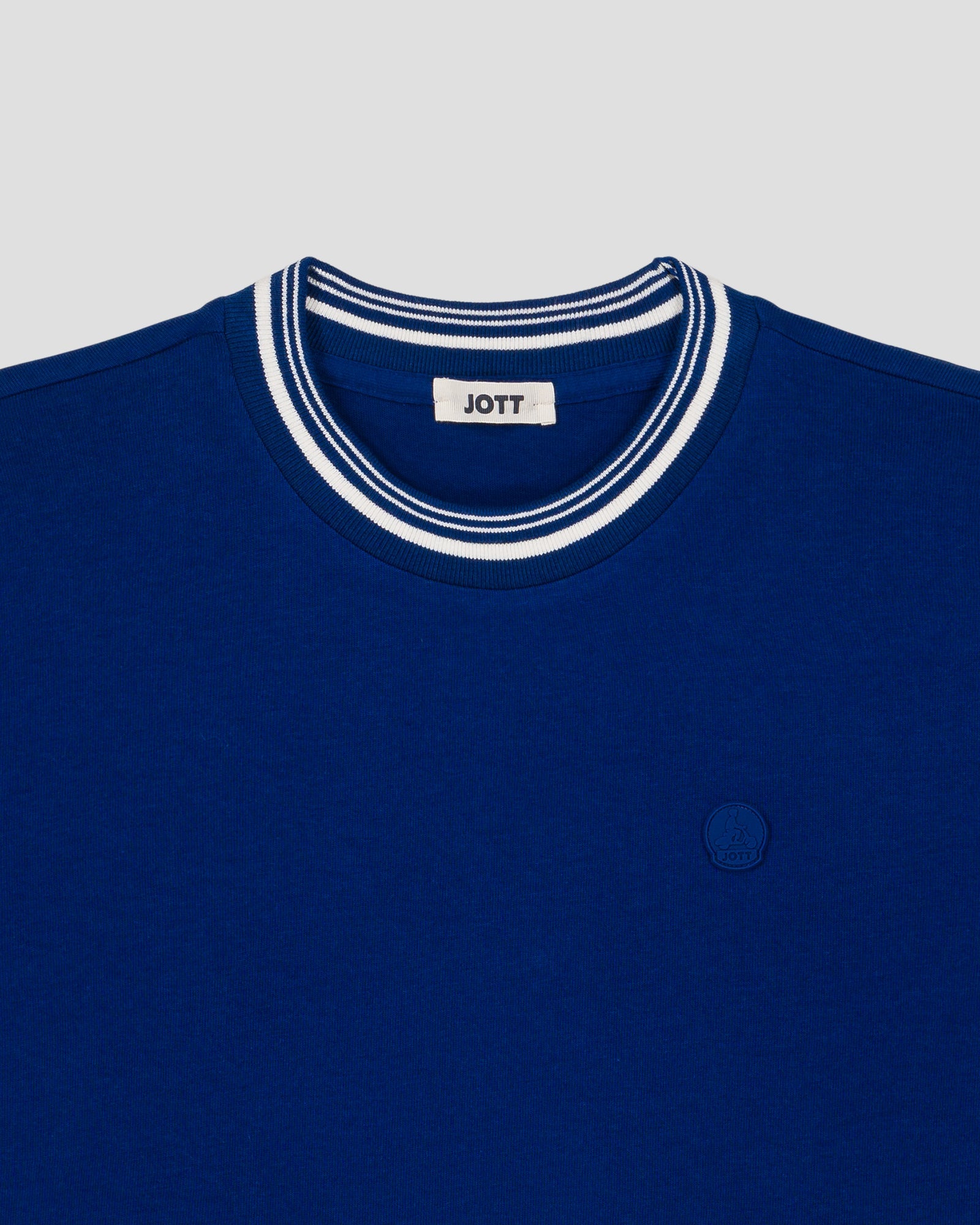 T-shirt col rond mixte Bleu cobalt Ley