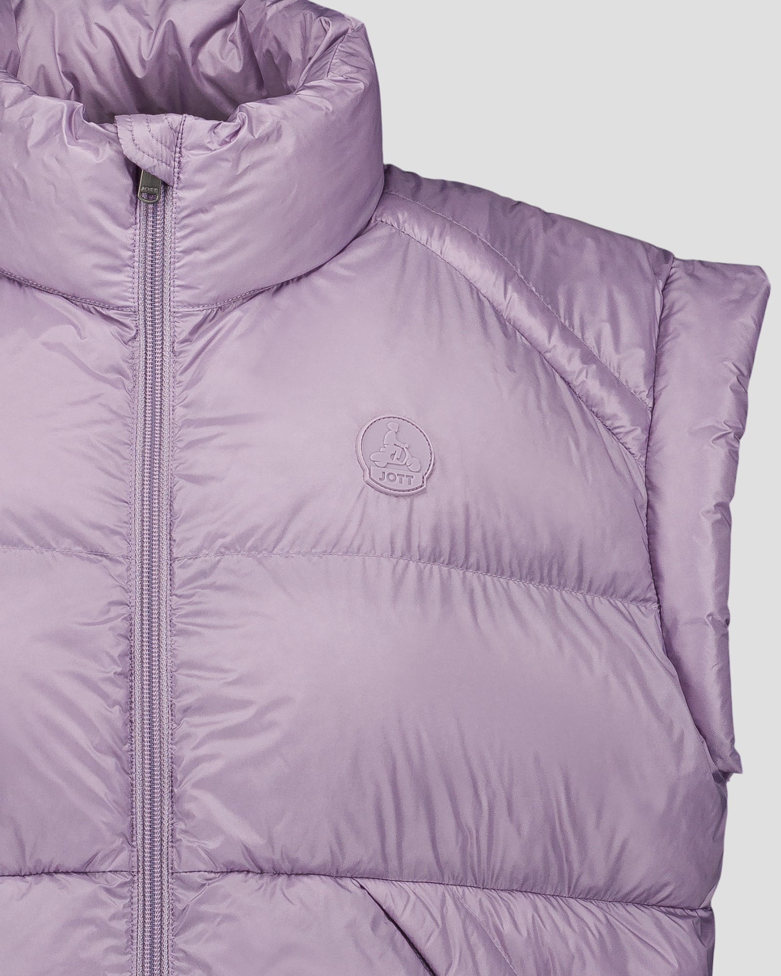 Doudoune courte oversize sans manches Encens violet Lyna