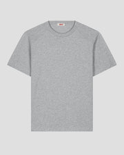 T-shirt col rond homme en coton Gris chiné Pedro
