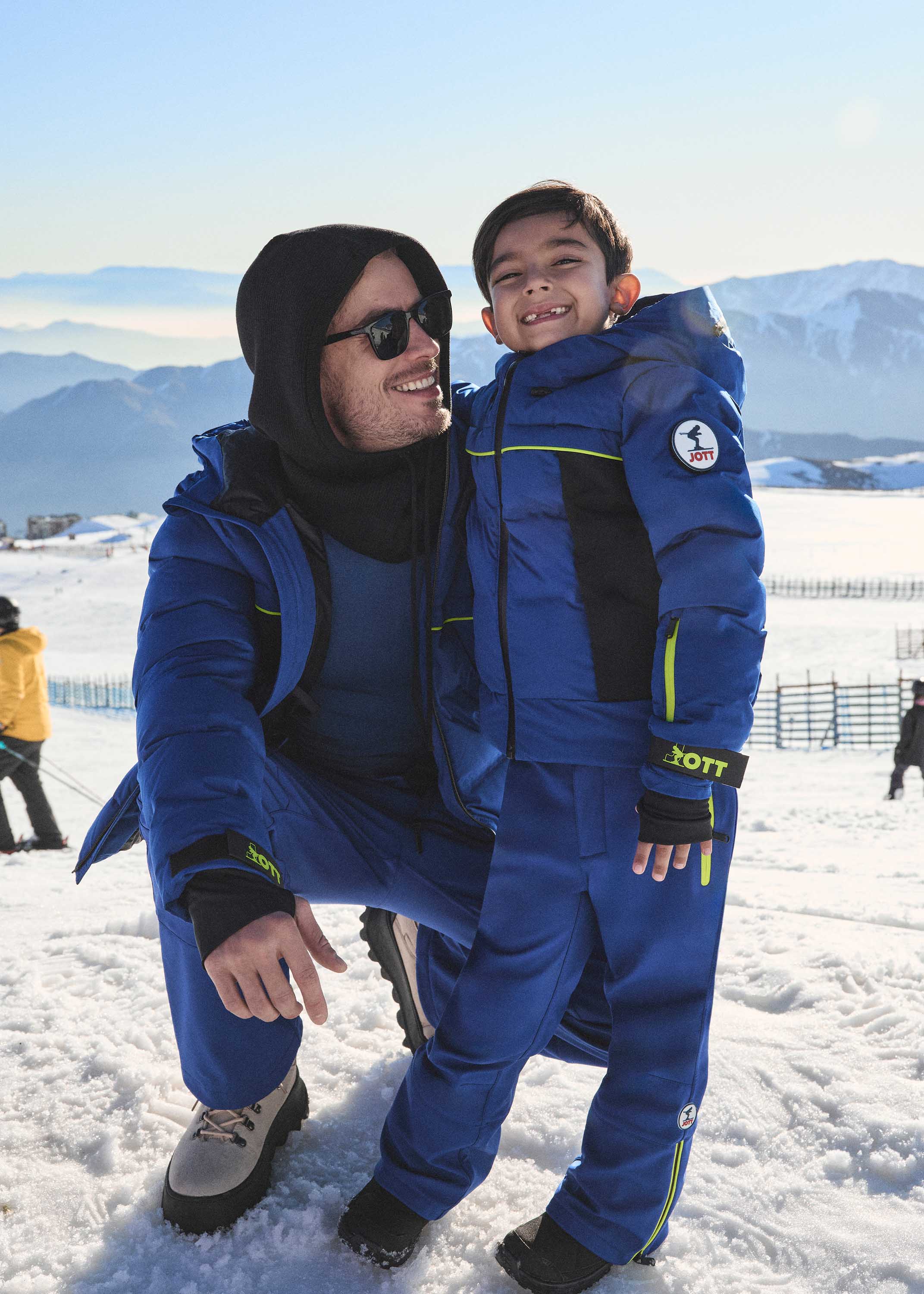 Doudoune ski enfant Grand froid Bleu cobalt Cembros