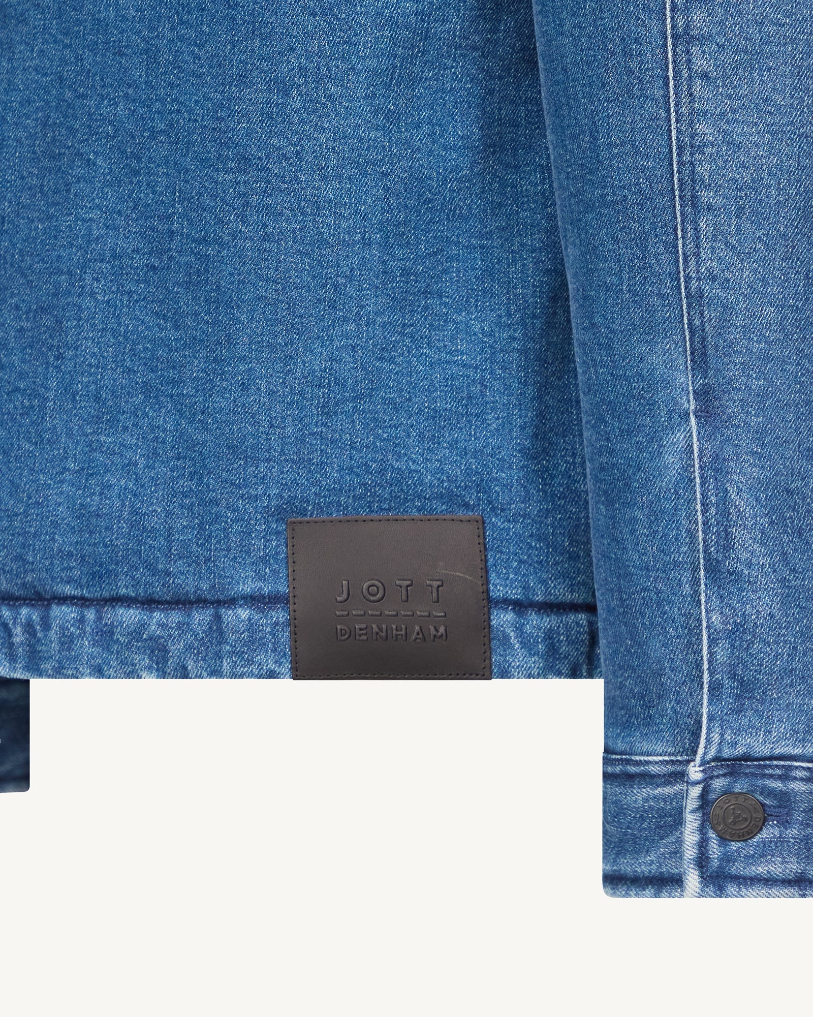 Doudoune surchemise Dark denim jeans Travail Worker JOTT x DENHAM