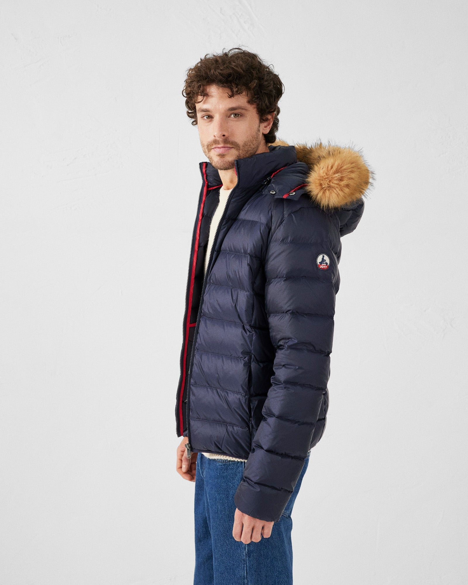 Doudoune à capuche Grand Froid Marine Prestige