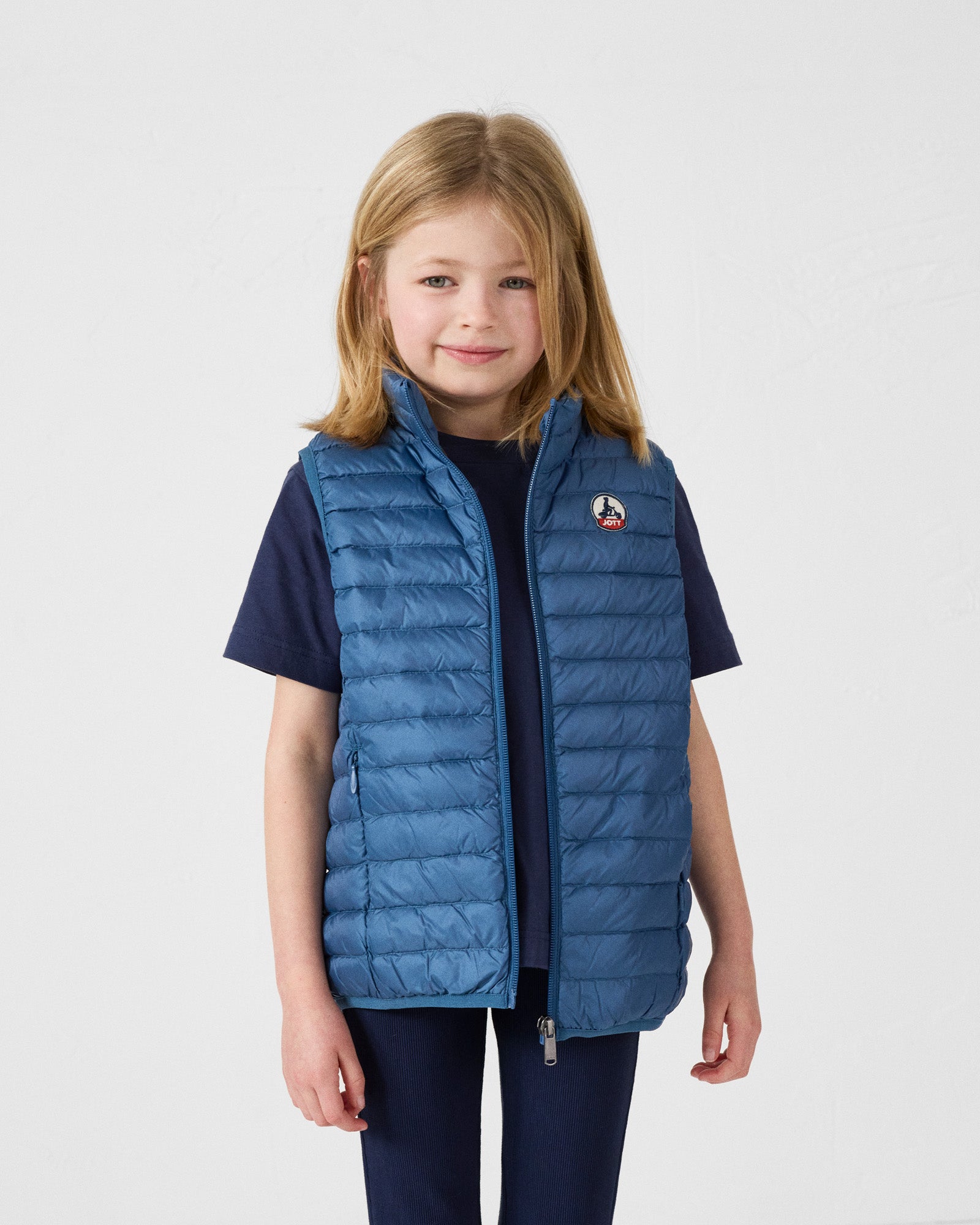 Doudoune sans manches enfant Bleu jeans Zoe