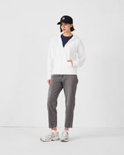 Veste zippée en molleton Blanc Leda