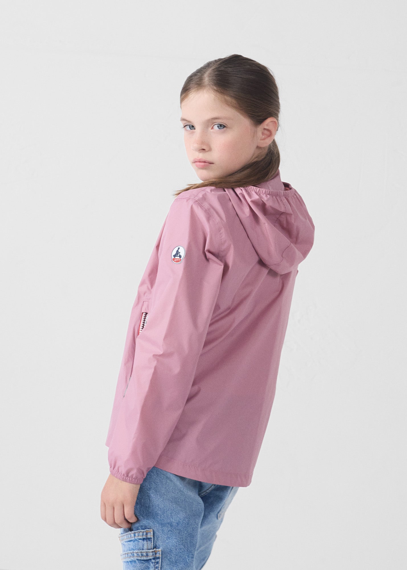 Imperméable enfant paquetable Rose antique Corrie