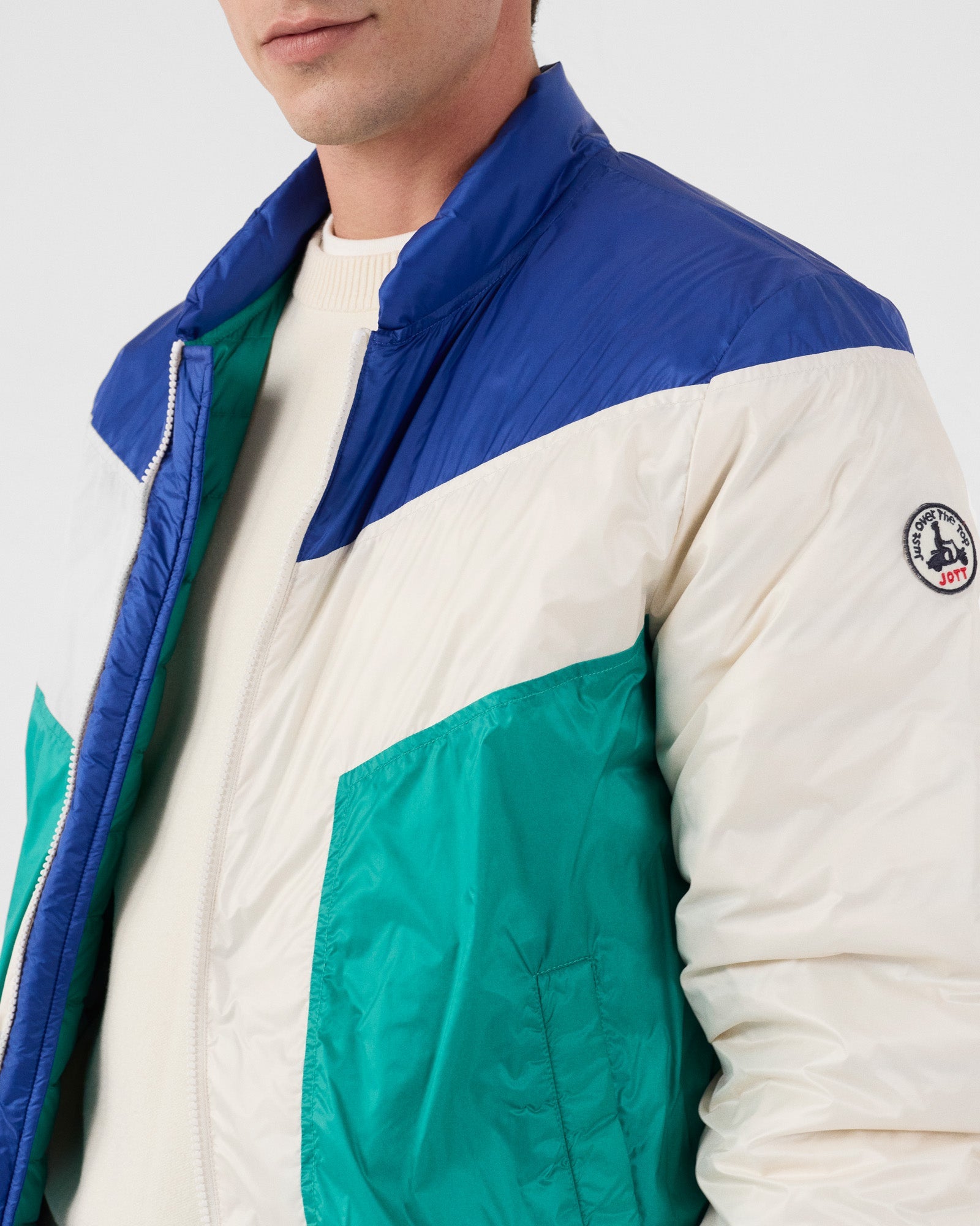 Veste esprit puffer Cobalt/vert persan Joan