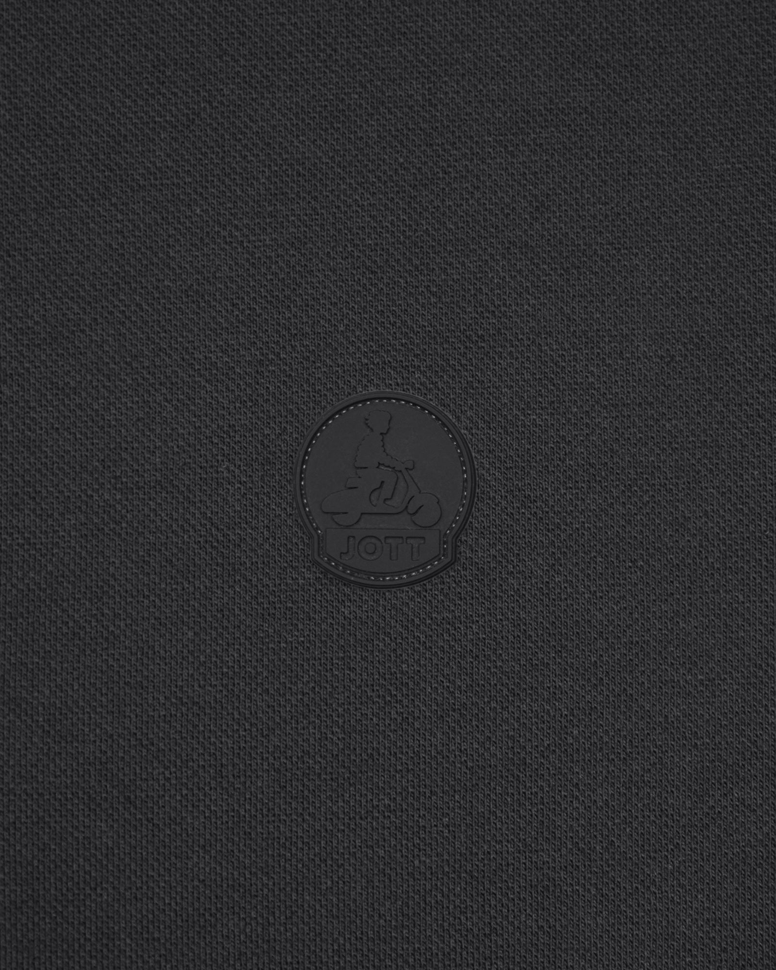 Polo manches longues en coton Noir Carlos