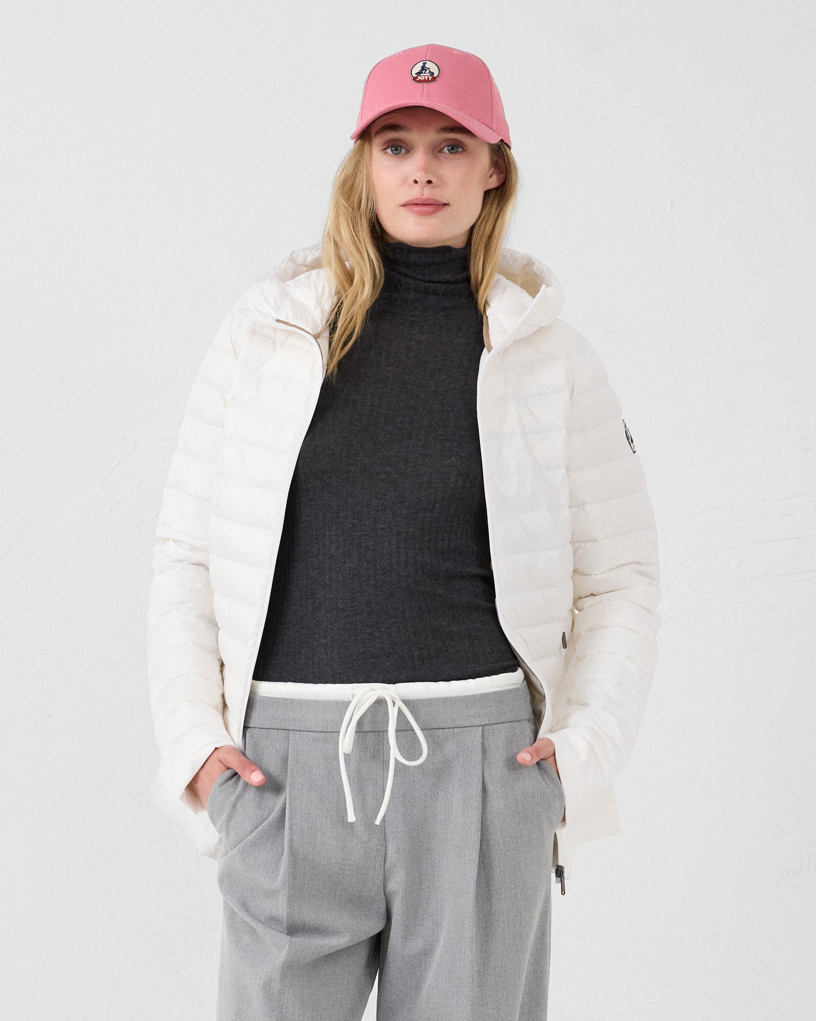 Doudoune mi-longue Blanc Claudie