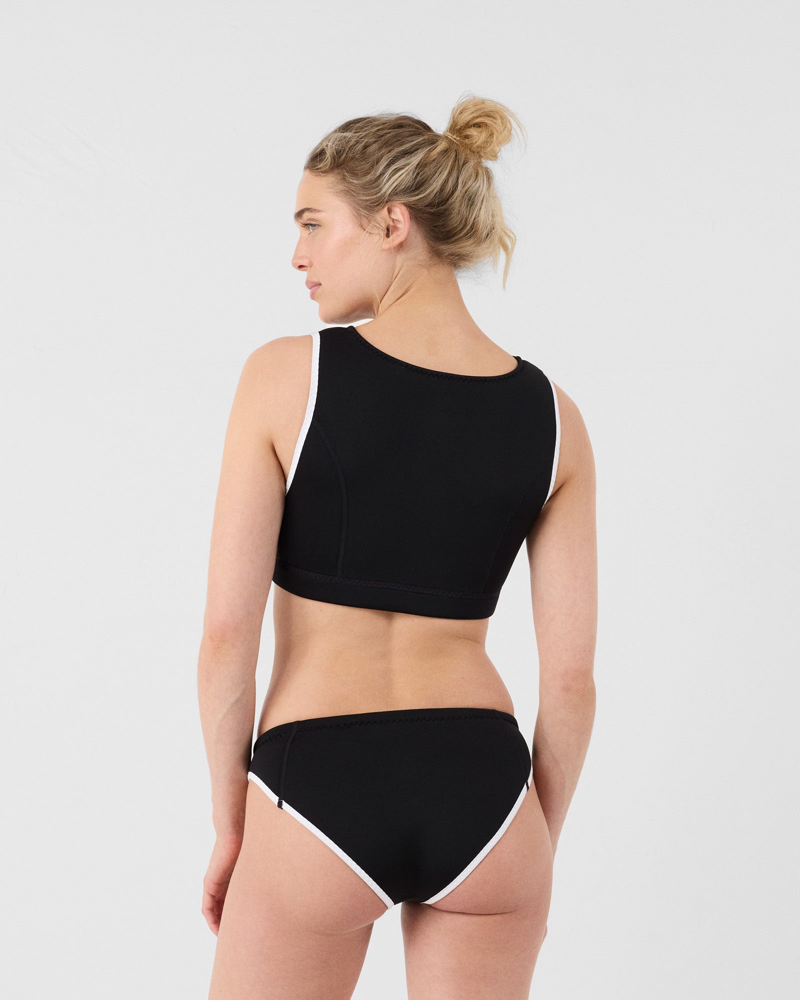 Bas de maillot de bain en néoprène Noir Jisoo bottom