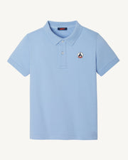 Polo enfant en coton biologique Bleu clair Salvador